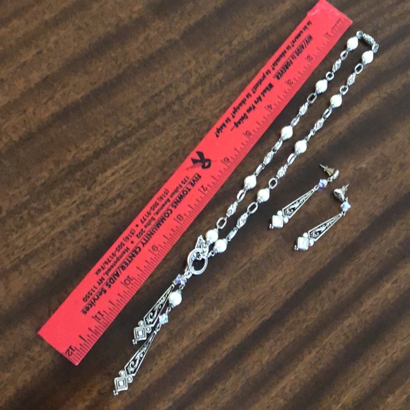 Brighton ZOE Toggle necklace and matching earrings set rare retired - Picture 12 of 13